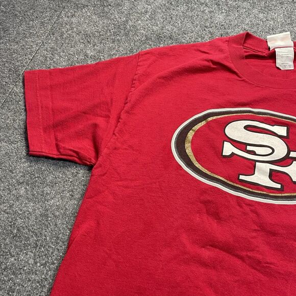 San Francisco 49ers Shirt Mens Large Red Frank Gore NFL Football Team Apparel Lg - Picture 6 of 16